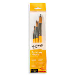 Acrylic Brushes Signature 4pc - Mont Marte