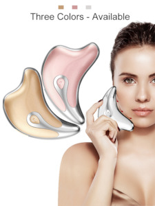 Health Beauty Hair: Gua Sha Scraper Facial Massager Face Lifting Slimming LED Light Microcurrent Skin Rejuvenation Electric Body Gouache Massage