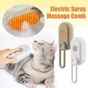 Cat Steam Brush Steamy Dog Brush 3 In 1 Electric Spray Cat Hair Brushes For Mass&hellip;