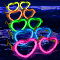 Glow Novelty: Heart Glow Glasses