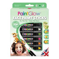 Face Paints Rebellious Hair: Animal Kingdom Face Paint Sticks - 6 Pack