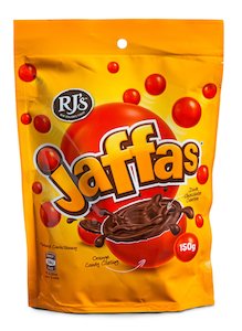 Products: RJ's Jaffas-150g - best before date 10 March 2026 - The Gluten Free Goods