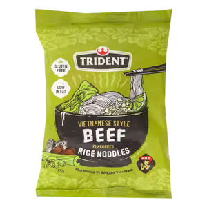 Pasta Rice Noodles: Trident Vietnamese Style Beef Noodles 55g