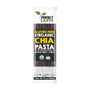 Pasta Rice Noodles: Perfect Earth Organic Rice & Chia Pasta - Black Rice & Chia 225g - Bulk Buy Available DATED 09/01/26