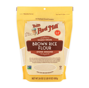 Baking Supplies: Bob's Red Mill Wholegrain Brown Rice Flour 680g - Bulk Buy Discount Available