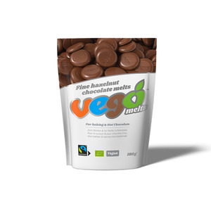 Vego Fine Hazelnut Chocolate Melts 180g - SHORT DATED 29/7