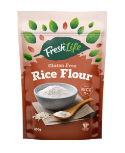 Baking Supplies: FreshLife GF Rice Flour 450g