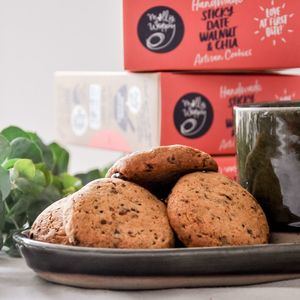 Coeliac Approved 1: Molly Woppy Sticky Date Walnut & Chia Cookies 24g