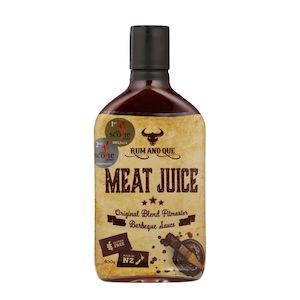 On Sale: Rum & Que Meat Juice Pitmaster BBQ sauce