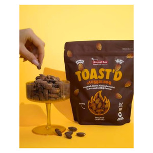Harvest Box Toast'D Auusie BBQ Almonds 450g
