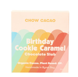 Vegetarian: Chow Cacao Choc Slabs Birthday Cookie Caramel 80G