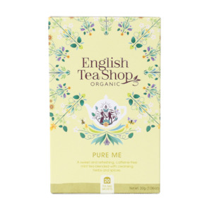 Nut Free: English Tea Shop Organic Wellness Tea Pure Me 20pc