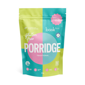 Breakfast: Bask & Co. Gluten Free Porridge - Traditional 400g