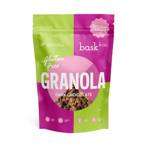Bask & Co. Gluten Free Granola Clusters - Dark Chocolate 250g