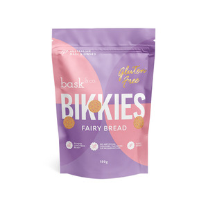Vegan: Bask & Co Gluten Free Bikkies - Fairy Bread 150g