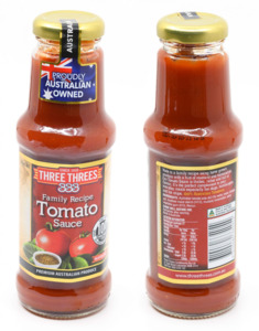 Three Threes Tomato Sauce 275ml - Bulk Buy Discount Available