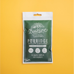 Breakfast: Bushline Apple & Cinnamon Porridge Single Serve 110g