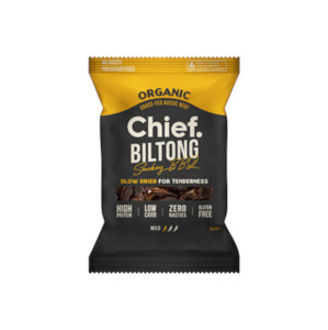 Keto: Chief Organic Biltong - Smokey BBQ 30g