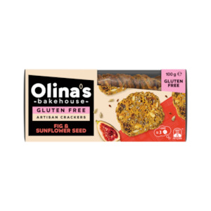Olina's Bakehouse Artisan Crackers Fig & Sunflower Seed