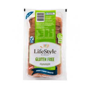 Lifestyle GF Soft'n'Light High Fibre White Bread 500g TWIN PACK - BBD 27/10/25