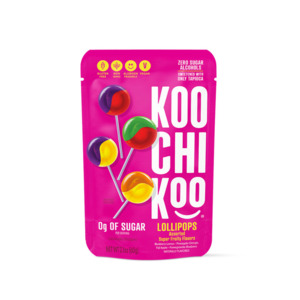 Koochikoo No Sugar Lollipops 4 Flavours 62g