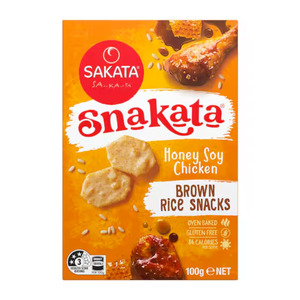 Biscuits Crackers: Snakata Rice Crackers Honey Soy Chicken 100g