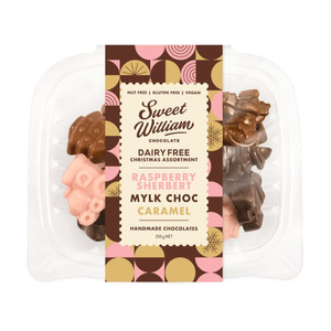 Nut Free: Sweet William Dairy-free Christmas Choc Assortment 250g
