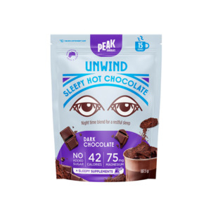 Nut Free: Peak Chocolate Unwind Hot Chocolate - Dark Chocolate 187.5g