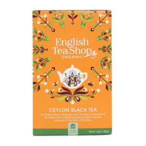 Nut Free: English Tea Shop Organic Ceylon Black tea 20pcs