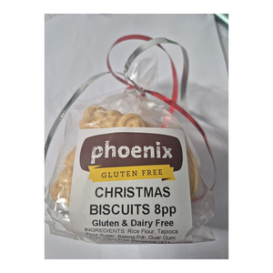Dairy Free: Phoenix Bakery Christmas Mini Buscuits 8pk (no icing)