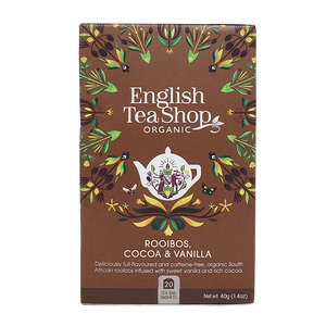 English Tea Shop Organic Cocoa Rooibos & Vanilla 20pc