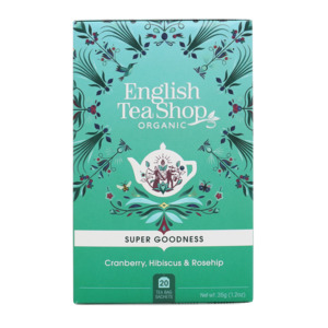 Non Gmo: English Tea Shop Organic Cranberry, Hibiscus & Rosehip 20pc