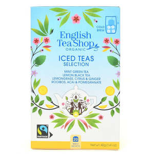 Non Gmo: English Tea Shop Organic Iced Tea Selection Teabags 20pc