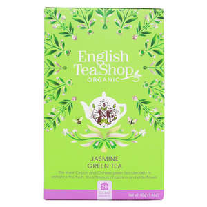 English Tea Shop Organic Jasmine Green Teabags 20pc