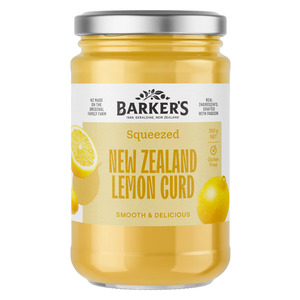 Barkers New Zealand Lemon Curd 350g