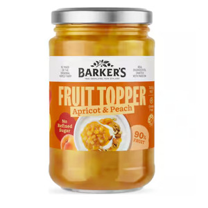 Barkers Fruit Topper Apricot & Peach 300g
