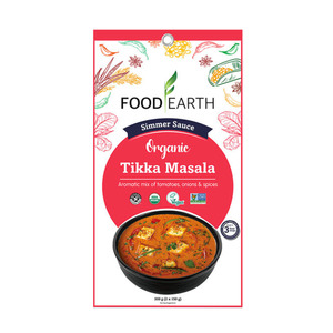 Food Earth Organic Simmer Sauce - Tikka Masala 300g (2x150g)