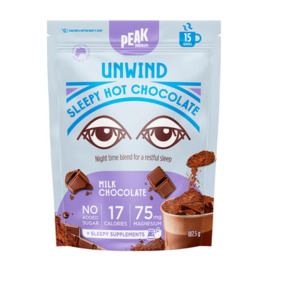 Wheat Free: Peak Chocolate Unwind Hot Chocolate - Milk Chocolate 187.5g