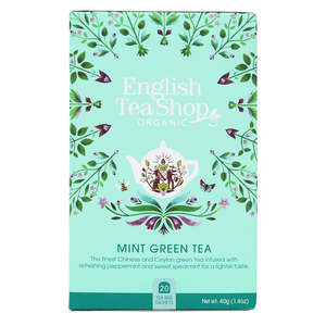 Beverages: English Tea Shop Organic Mint Green Tea Teabags 20pc