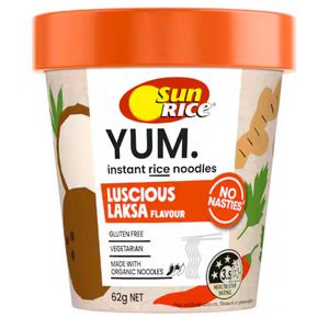 Sunrice Yum Instant Rice Noodles Cup - Luscious Laksa 62g