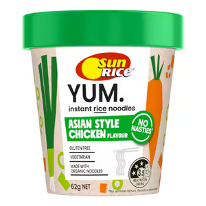 Sunrice Yum Instant Rice Noodles Cup - Asian Style Chicken 62g