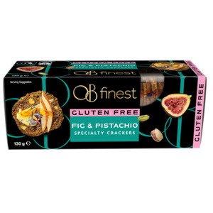 Biscuits Crackers: OB Finest 3 Seed Crisps Fig & Pistachio 130G