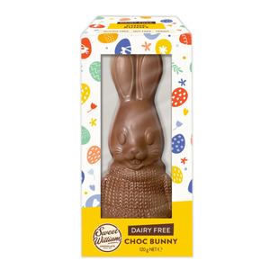 Nut Free: Sweet William Easter Hollow Mylk Chocolate Bunny 120g -  LIMITED STOCK