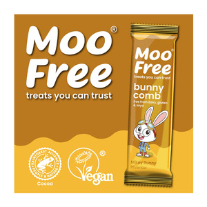 Moo Free Bunnycomb Egg 85g - LIMITED STOCK