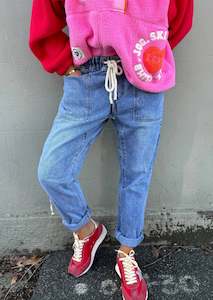 Hammill Co: Track Jean - Stonewash