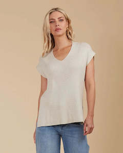 Tala Knit Vest - Canvas