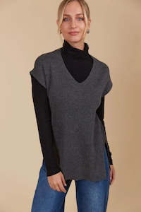 Tala Knit Vest - Ash
