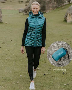 Mary Claire Packable Vest / Empire Teal