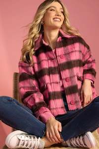 Haven: Daytona Crop Jacket - Pink