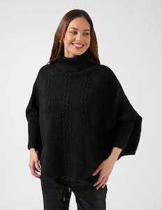 Stella Gemma: Joey Poncho  - Black